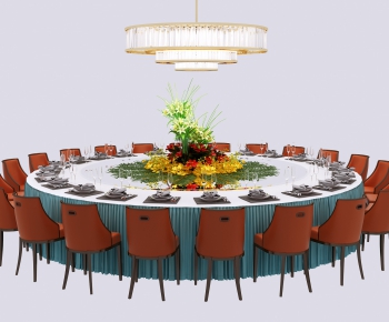 New Chinese Style Dining Table And Chairs-ID:481609725