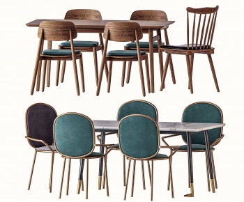 Nordic Style Dining Table And Chairs-ID:150317617