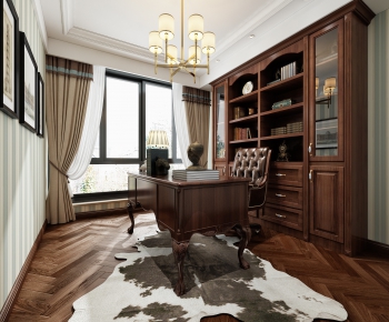 Simple European Style Study Space-ID:701073792