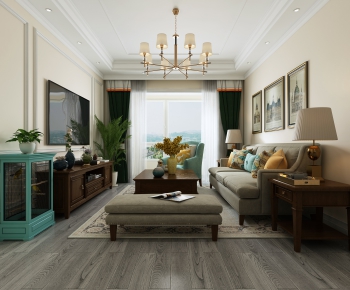 American Style A Living Room-ID:681672586