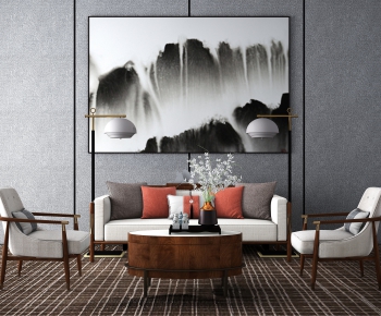 New Chinese Style Sofa Combination-ID:140230588