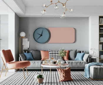 Nordic Style A Living Room-ID:823643989
