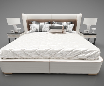 Modern Double Bed-ID:679682159