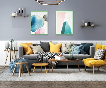 Nordic Style Sofa Combination-ID:216784388