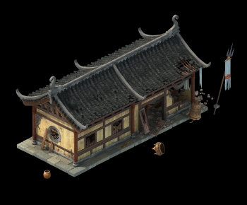 Chinese Style Ancient Architectural Buildings-ID:243948392
