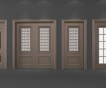 Modern Solid Wood Door-ID:339663356