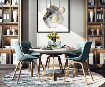 Modern Dining Table And Chairs-ID:678663966