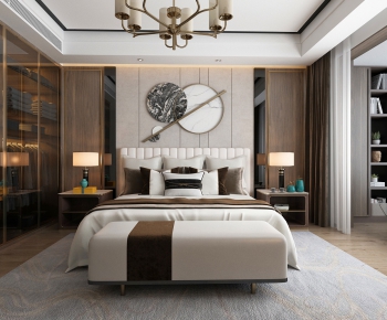 New Chinese Style Bedroom-ID:973406494