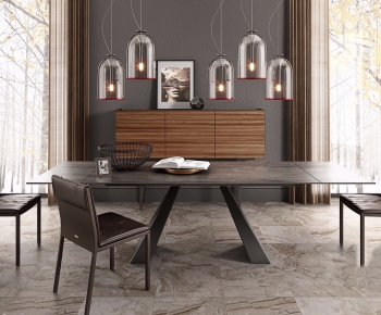 Modern Dining Table And Chairs-ID:863597777