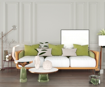 Nordic Style Three-seat Sofa-ID:986479578