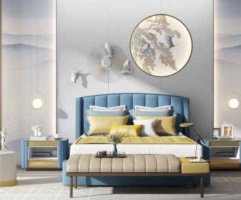 New Chinese Style Bedroom-ID:282093488