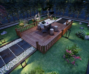 New Chinese Style Courtyard/landscape-ID:593668854