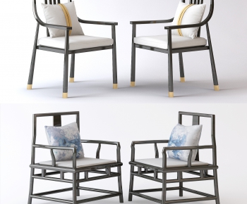 New Chinese Style Single Chair-ID:260286927