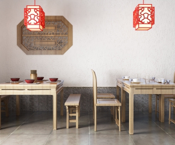 New Chinese Style Dining Table And Chairs-ID:543692973