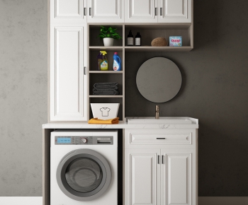 Modern Laundry Cabinet-ID:592631516