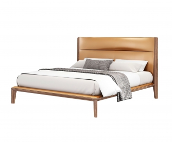 Modern Double Bed-ID:913296846