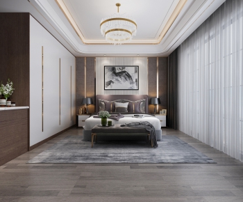 New Chinese Style Bedroom-ID:930104567