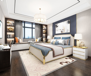 New Chinese Style Bedroom-ID:979209387