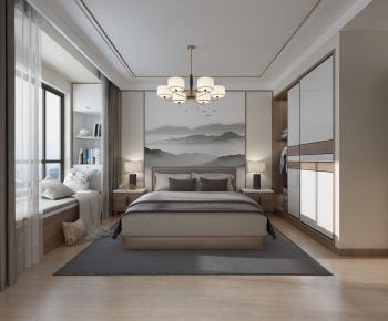 New Chinese Style Bedroom-ID:176797852