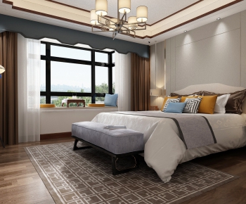 New Chinese Style Bedroom-ID:478291463