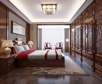 Chinese Style Bedroom-ID:133779577
