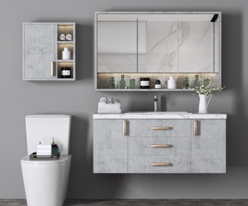 Nordic Style Bathroom Cabinet-ID:173436781