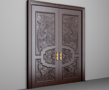 Modern Solid Wood Door-ID:604426728
