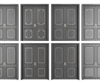 New Chinese Style Double Door-ID:732001524