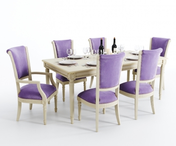 American Style Dining Table And Chairs-ID:340348124