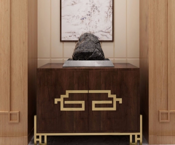 New Chinese Style Side Cabinet/Entrance Cabinet-ID:136077145