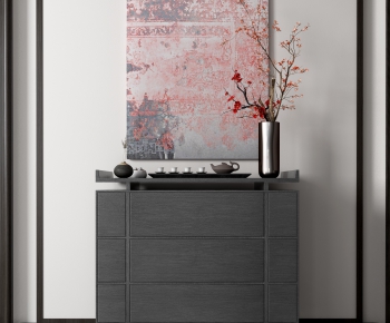 New Chinese Style Side Cabinet/Entrance Cabinet-ID:942696951