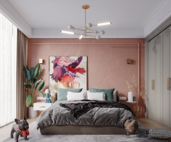 Nordic Style Bedroom-ID:525881337