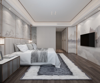 New Chinese Style Bedroom-ID:992856843
