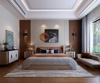 New Chinese Style Bedroom-ID:985810284