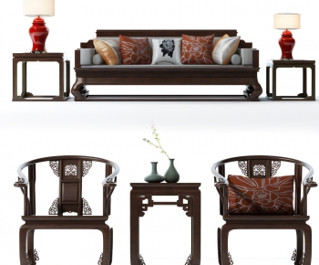 New Chinese Style Sofa Combination-ID:434540789
