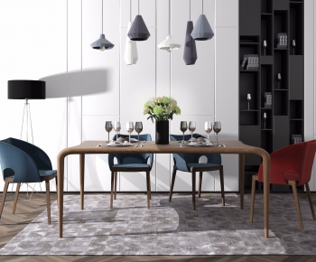 Nordic Style Dining Table And Chairs-ID:865859649