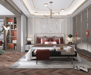 New Chinese Style Bedroom-ID:352315818