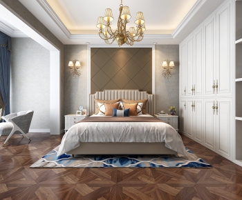 Simple European Style Bedroom-ID:154909934