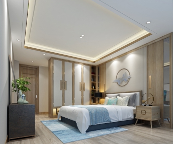 New Chinese Style Bedroom-ID:425311864