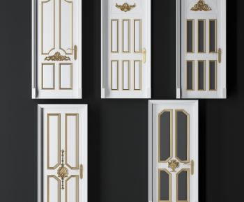 Simple European Style Solid Wood Door-ID:295536894