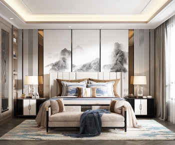 New Chinese Style Bedroom-ID:507199199