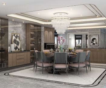 New Chinese Style Dining Room-ID:694296993