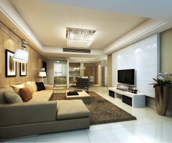 Modern A Living Room-ID:668740281