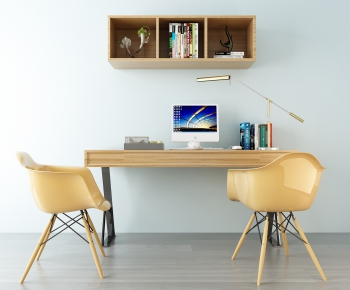 Modern Computer Desk And Chair-ID:770856164