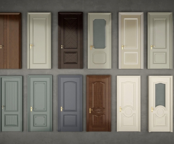 European Style Solid Wood Door-ID:167016231