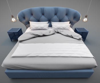 Modern Double Bed-ID:840245773