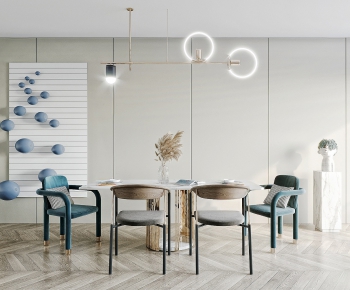 Modern Dining Table And Chairs-ID:999161851