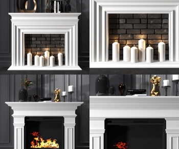 Simple European Style Fireplace-ID:602539446