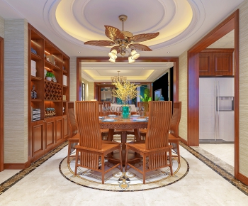 New Chinese Style Dining Room-ID:312021573