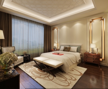 New Chinese Style Bedroom-ID:921901453